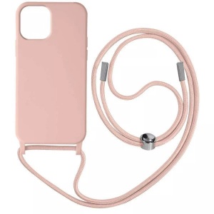 Avizar, Apple iPhone 12 Pro Max - Polycarbonat Schutzhülle, Avizar - Kettenhülle iPhone 12 Pro Max Zartrosa, Rosa