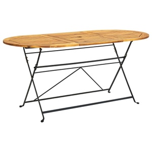 vidaXL, vidaXL Gartentisch 160x85x74 cm Akazie Massivholz Oval