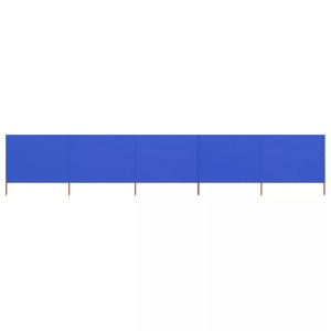 Diverse Hardware, 5-teiliges Windschutzgewebe 600 x 80 cm Azurblau, vidaXL 5-teiliges Windschutzgewebe 600 x 80 cm Azurblau
