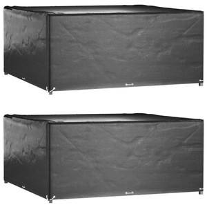 vidaXL, vidaXL Gartenmöbel-Abdeckungen 2 Stk. 16 Ösen 300x300x75cm Quadratisch, vidaXL Gartenmöbel-Abdeckungen 2 Stk. 16 Ösen 300x300x75cm Quadratisch