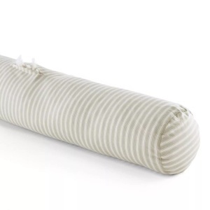 LA REDOUTE INTERIEURS, Nackenkissenbezug, zum Selbstgestalten, La Redoute Intérieurs - Nackenrollenbezug zum Befüllen, 90cm, Weiss Bedruckt