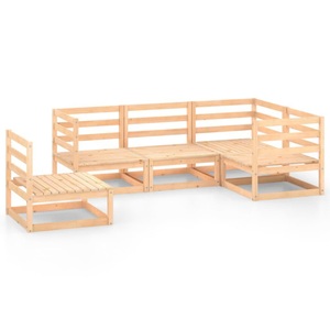 vidaXL, vidaXL 5-tlg. Garten-Lounge-Set Massivholz Kiefer