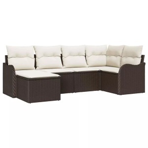 vidaXL, VidaXL - Garten-sofa poly-rattan, One Size, Braun