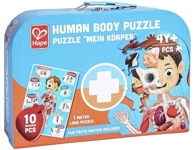 undefined, Hape Puzzle Mein Körper, Puzzle MEIN KÖRPER 61-teilig