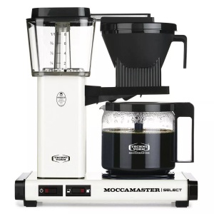 Moccamaster, Moccamaster KBG Select Kaffeemaschine Weiß Fassungsvermögen Tassen=10 Glaskanne, Warmhaltefunktion, Moccamaster KBG Select Kaffeemaschine Cremiges Weiss