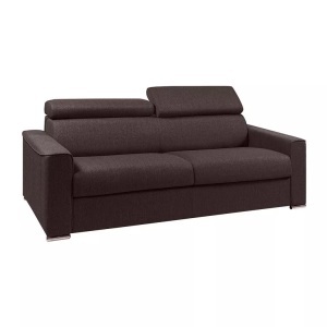 LINEA SOFA, LINEA SOFA - Schlafsofa 4Sitzer Stoff VIZIR LiegeflächeMatratzen, One Size, Braun, LINEA SOFA - Schlafsofa 4Sitzer Stoff VIZIR LiegeflächeMatratzen, One Size, Braun