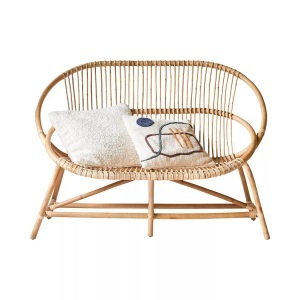 Tikamoon, Sofa aus Rattan Leontie Sofa aus Rattan Leontie, Tikamoon - Sofa aus Rattan Leontie, One Size, Zimt