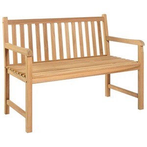 vidaXL, vidaXL Gartenbank 114 cm Massivholz Teak