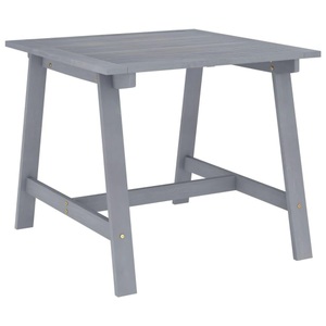 vidaXL, vidaXL Garten-Esstisch Grau 88x88x74 cm Akazie Massivholz
