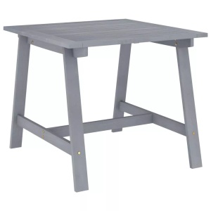 vidaXL, vidaXL Garten-Esstisch Grau 88x88x74 cm Akazie Massivholz
