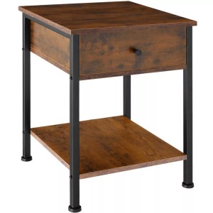 TecTake, Nachttisch Bradford Nachttisch Bradford, Tectake - Nachttisch Bradford, One Size, Braun Medium