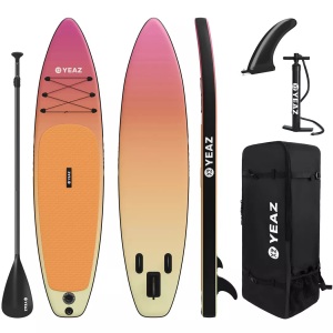 Yeaz, Paradise Beach - Exotrace - Set Sup Board And Kit - Capri Orange Unisex Orange ONE SIZE, YEAZ - PARADISE BEACH EXOTRACE SET SUP Board und Kit, One Size, Orange