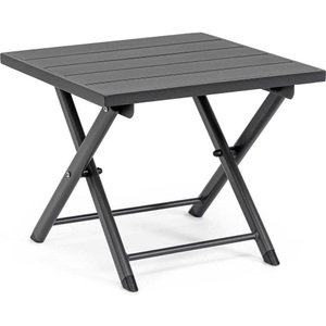 mutoni lifestyle, Garten Beistelltisch Taylor dunkelgrau 44x43, Garten Beistelltisch Taylor dunkelgrau 44x43