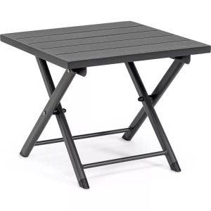mutoni lifestyle, Garten Beistelltisch Taylor dunkelgrau 44x43, Garten Beistelltisch Taylor dunkelgrau 44x43