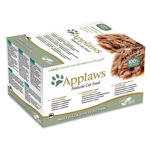 Applaws, Applaws Cat Pot Selection Probierpack 8 x 60 g - Fischauswahl, Applaws Cat Pot Probierpack 8 x 60 g - Fischauswahl