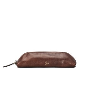 Maxwell Scott, Maxwell Scott Felice - Italienisches Leder Stifteetui in Cognac, 