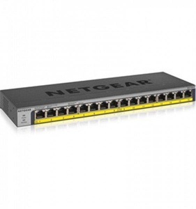 Netgear, Netgear Gs116Lp-100Eus 16-Port LAN Gigabit Ethernet Switch, Netgear PoE+ Switch GS116LP 16 Port