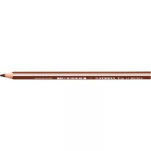 Stabilo, STABILO Farbstift ergonomisch 4,2mm 203/655 Trio dick hellbraun, Stabilo ergonomisch Trio dick, Farbstift, 4,2mm, hellbraun, 203/655