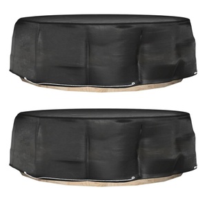 vidaXL, vidaXL Abdeckungen für Lounge-Insel 2 Stk. 10 Ösen Ø236x67 cm Rund, vidaXL Abdeckungen für Lounge-Insel 2 Stk. 10 Ösen Ø236x67 cm Rund