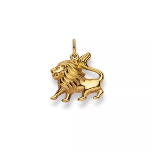 MUAU Schmuck, Anhänger Löwe Gelbgold 750, 18x16mm Damen Gelbgold ONE SIZE, MUAU Schmuck - Anhänger Löwe Gelbgold 750, 18x16mm, One Size,