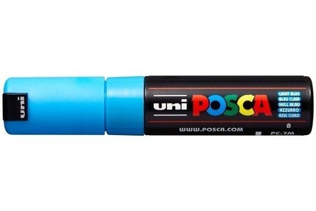 uni-ball, UNI-BALL Posca Marker 4.5-5.5mm PC7MLIGHTBLU hellblau, Rundspitze