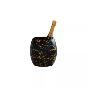 Blue Chilli, Wein- und Champagnerkühler: -goldenes Marmordesign, Esszimmer, 23cm