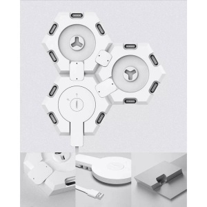 COLOLIGHT, Cololight Dekoleuchte Starter Set, 3er, Sockel, Cololight Stimmungsleuchte Starter Set, 3 Module