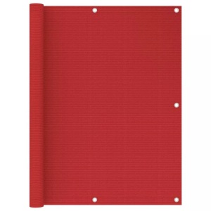 vidaXL, vidaXL Balkon-Sichtschutz Rot 120x500 cm HDPE, vidaXL Balkon-Sichtschutz Rot 120x500 cm HDPE