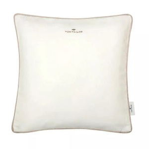 Tom Tailor, TOM TAILOR Kissenhülle »Dove Signature«, (1 St.), Tom Tailor Kissenhülle , T-Dovesignature75350-030-40-40 , Naturfarben, Sandfarben, Beige , Textil , Uni , 40 cm , hochwertige Qualität , 003021128902