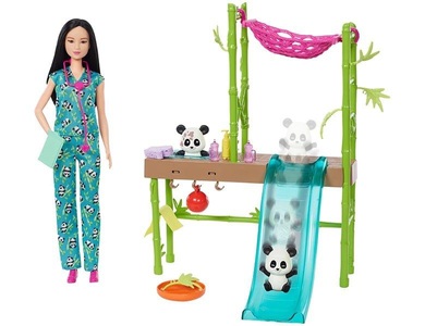 Barbie, Barbie Anziehpuppe »Barbie Panda Pflegestation Spielset«, Barbie Anziehpuppe »Barbie Panda Pflegestation Spielset«