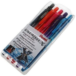 Pentel, PENTEL Roller EnerGel 0,7mm BL107-5BTS 5er Etui, Pentel EnerGel X, 0,7mm, Gel Roller, BL107-5BTS, (5er Etui)