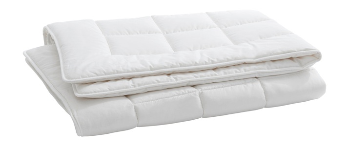 Billerbeck, billerbeck - Duvet MEISTERKLASSE UNO - weiss - Baumwolle - 160cm/240cm, Billerbeck Schurwollduvet Meisterklasse Uno