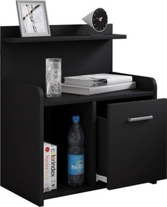 VCM, Hoher Nachtschrank Beistelltisch Schublade Konsole Boxspring Nachttisch Nilasa Hoher Nachtschrank Beistelltisch Schublade Konsole Boxspring Nachttisch Nilasa
