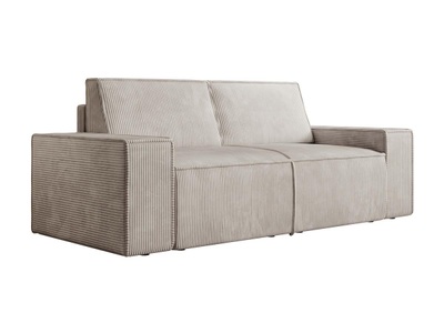 Vente-unique, Sofa 2-sitzer - Cord - Beige - Amelia Unisex Beige ONE SIZE