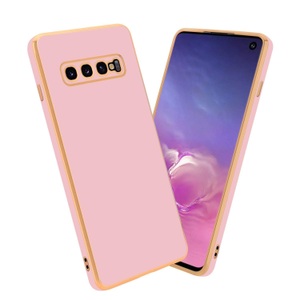 Cadorabo, Hülle für Samsung Galaxy S10 4G mit Kameraschutz, Cadorabo - Hülle für Samsung Galaxy S10 4G mit Kameraschutz, Goldrosa