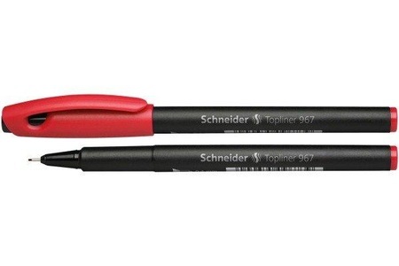 Schneider, Schneider Fineliner Topliner 967 Rot 0.4 mm 9672 1 St., Schneider Fineliner Topliner 967, 0,4mm, rot, 9672