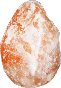 Globo, GLOBO STONE Tischleuchte Salzkristall, 3-5 kg, Bodenplatte U40510N mit Stein verschrau, Tischlampe LED STONE 23cm 15W weiss