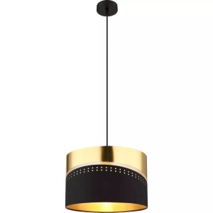 mutoni light, Hängeleuchte Or Metall schwarz matt 1xE27, Hängeleuchte Or Metall schwarz matt 1xE27