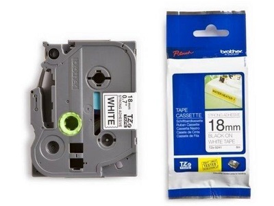 Brother, Brother Tz-S241 Farbband, Brother P-Touch, schwarz auf weiss, 18mm x 8m, stark klebend, TZe-S241, (TZS241)