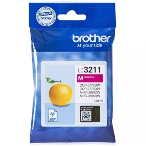 Brother, Brother Lc-3211M magenta Tintenpatrone, Brother Tintenpatrone, rot, LC-3211M, (200 Seiten)