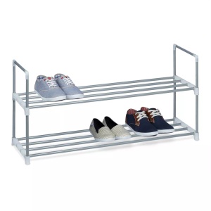 B2X, B2X - Schuhregal aus Metall silber, 92cm