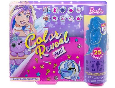 Barbie, Barbie Color Reveal Puppe & Pet Fantasy Fashion Fee, Barbie Anziehpuppe »Reveal Puppe & Haustie«, Puppenreihe Color Reveal