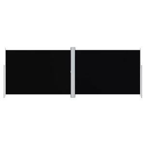 vidaXL, vidaXL Seitenmarkise Ausziehbar Schwarz 220x600 cm, vidaXL Seitenmarkise Ausziehbar Schwarz 220x600 cm