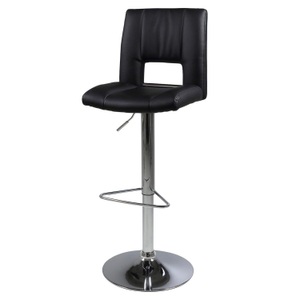 roomscape, home24 Barstuhl Selina (2er-Set), Barhocker Maja Chrom schwarz 115