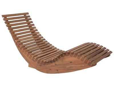 Beliani, Beliani Gartenliege Akazienholz BRESCIA, 