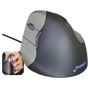 Evoluent, Evoluent Vertical Mouse 4 VM4L Linkshänder USB-Maus Optisch Ergonomisch Grau, Silber, Vertical Mouse 4 LH, Maus