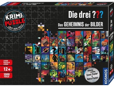 Franckh-Kosmos, Krimi-Puzzle: Die drei ??? - Das Geheimnis der Bilder, Krimipuzzle DIE DREI ??? - DAS GEHEIMNIS DER BILDER 1.000-teilig