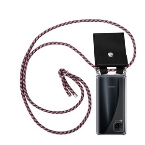 Cadorabo, Handy Kette für Huawei NOVA 6 SE P40 LITE NOVA 7i Silikon mit Silbernen Ringen, 