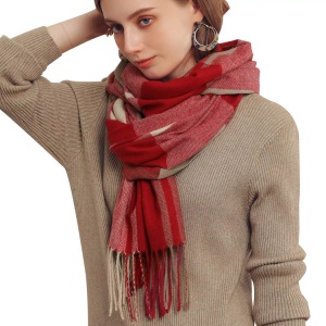 Only-bags.store, Only-bags.store - Winter Senior karierter Kaschmirschal, Pashmina übergroßer Herbstschal Stolen, für Herren, Rot, One Size, Only-bags.store - Winter Senior karierter Kaschmirschal, karierter Pashmina übergroßer Herbstschal Stolen, für Damen, Rot, Größe ONESIZE