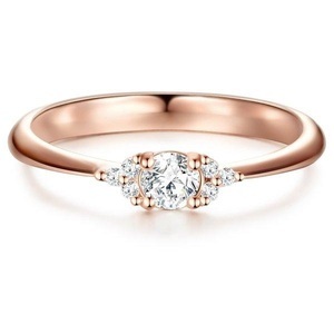 Tresor 1934, Damen Ring Damen Goldrosa 54, Trilani - Ring, 54, Goldrosa